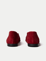 Lola Suede Ballerina | Red