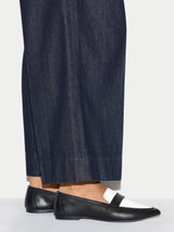 Leather Contrast Loafer | Monochrome