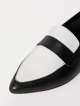 Leather Contrast Loafer | Monochrome