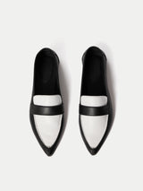 Leather Contrast Loafer | Monochrome