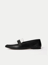 Leather Contrast Loafer | Monochrome