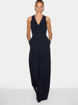 Sleeveless Tailored Jumpsuit | Navy