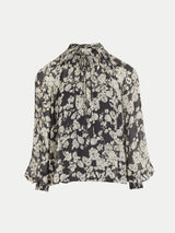 Camellia Floral Top | Black