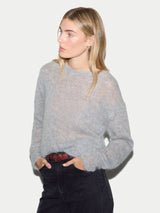 Mohair Crew Jumper | Grey