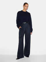 Merino Cashmere Relaxed Jumper | Navy
