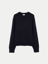 Merino Cashmere Relaxed Jumper | Navy