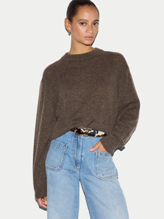 Merino Cashmere Relaxed Jumper | Brown