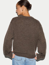 Merino Cashmere Relaxed Jumper | Brown