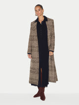 Ribbed Polo Collar Knitted Dress | Navy