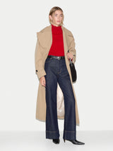 Wool Cashmere Turtle Jumper | Red