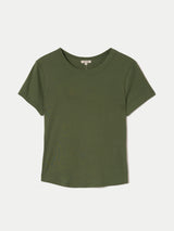 Cotton Fitted T-shirt | Khaki