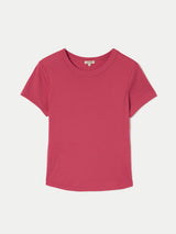 Cotton Fitted T-shirt | Pink