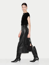 Velvet Ruched Top | Black