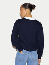Collared Sweatshirt | Navy