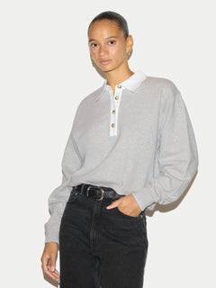 Collared Sweatshirt | Grey