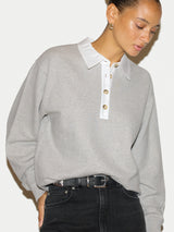 Collared Sweatshirt | Grey