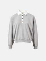 Collared Sweatshirt | Grey