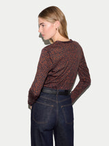 Mini Leopard Long Sleeve T-shirt | Brown