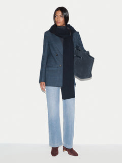 Cashmere Oversized Scarf | Navy