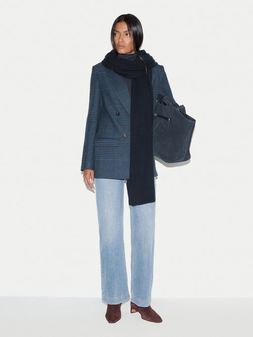 Cashmere Oversized Scarf | Navy