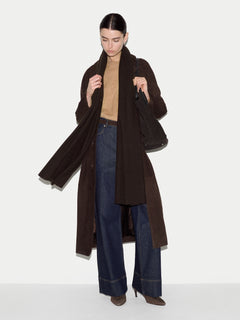 Cashmere Oversized Scarf | Brown