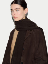 Cashmere Oversized Scarf | Brown