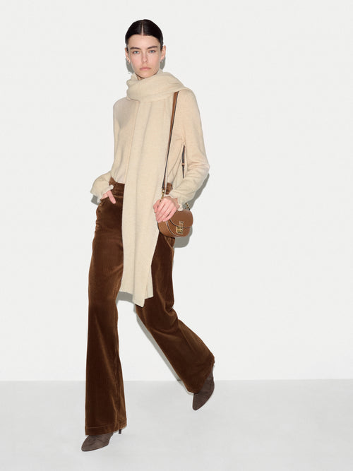 Cashmere Oversized Scarf | Cream