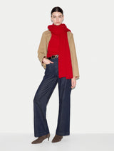 Cashmere Oversized Scarf | Red