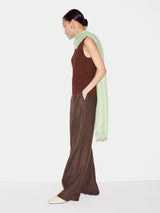 Wool Silk Pashmina | Light Green
