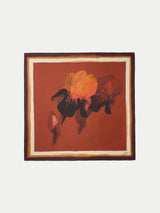 Iris Silk Twill Scarf | Orange