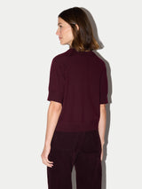 Fine Merino Raglan T-shirt | Burgundy