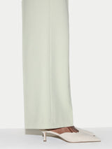 Suede Kitten Heel Mule | Cream