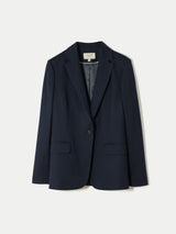 Duke Flannel Blazer | Navy