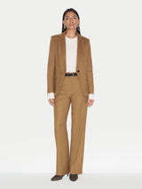 Barker Flannel Trouser | Camel