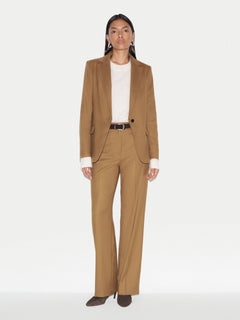 Barker Flannel Trouser | Camel