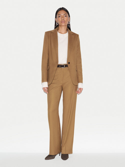 Barker Flannel Trouser | Camel