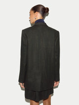 Bertie Houndstooth Blazer | Green