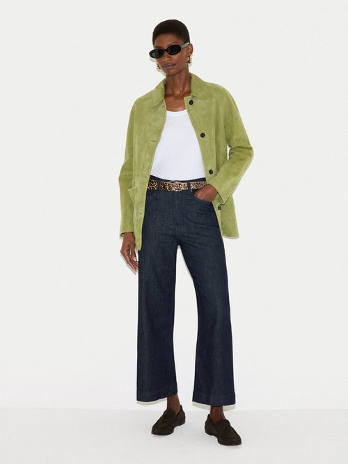 Tyne Wide Leg Cropped Jean | Indigo