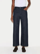 Tyne Wide Leg Cropped Jean | Indigo