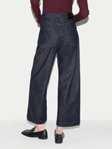 Tyne Wide Leg Cropped Jean | Indigo