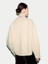 Wool Cashmere Chunky Cardigan | Cream