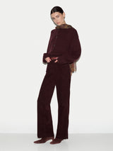 Wool Cashmere Chunky Cardigan | Burgundy