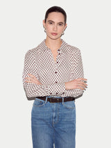 Slim Ditsy Geo Shirt | Cream