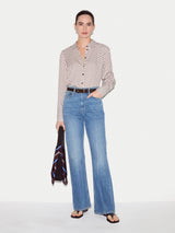 Slim Ditsy Geo Shirt | Cream