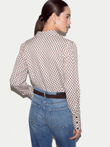 Slim Ditsy Geo Shirt | Cream