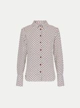 Slim Ditsy Geo Shirt | Cream