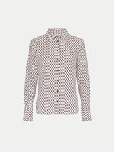 Slim Ditsy Geo Shirt | Cream