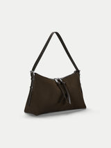 Trafalgar Suede Shoulder Bag | Khaki
