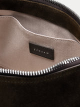 Trafalgar Suede Shoulder Bag | Khaki