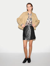 Leather Mini Skirt | Black